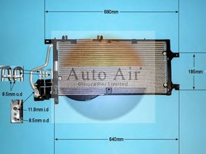 Фото Конденсатор, кондиціонер AUTO AIR GLOUCESTER 16-1244