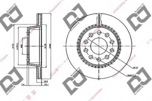 Фото Гальмівний диск DJ PARTS BD1925