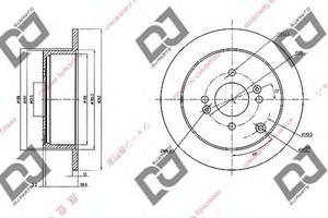 Фото Гальмівний диск DJ PARTS BD1354