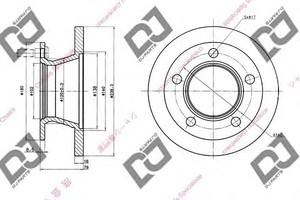 Фото Гальмівний диск DJ PARTS BD1482