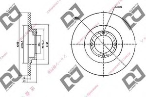 Фото Гальмівний диск DJ PARTS BD1546