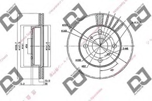 Фото Гальмівний диск DJ PARTS BD1559