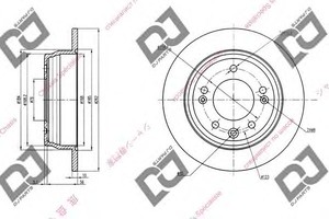 Фото Гальмівний диск DJ PARTS BD1359