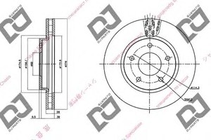 Фото Гальмівний диск DJ PARTS BD1384