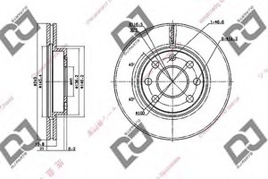 Фото Гальмівний диск DJ PARTS BD1400