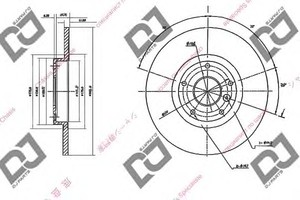 Фото Гальмівний диск DJ PARTS BD1608