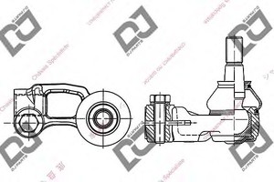 Фото Наконечник поперечной рулевой тяги DJ PARTS DE1095