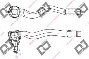 Фото Наконечник поперечной рулевой тяги DJ PARTS DE1121