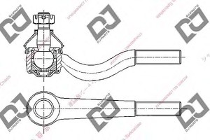 Фото Наконечник поперечной рулевой тяги DJ PARTS DE1447