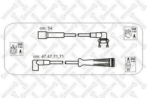 Фото Комплект дротів запалювання STELLOX 10-38016-SX