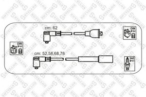 Фото Комплект дротів запалювання STELLOX 10-38487-SX