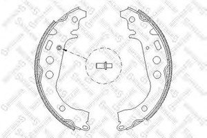 Фото Комплект гальмівних колодок STELLOX 112100SX