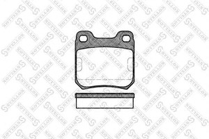 Фото Колодки гальмівні дискові задні, комплект STELLOX 250 000-SX