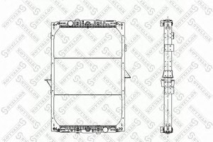 Фото Радіатор, охолодження двигуна STELLOX 81-03317-SX