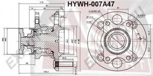 Фото Ступица колеса Asva HYWH-007A47