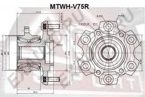 Фото Ступица колеса Asva MTWH-V75R