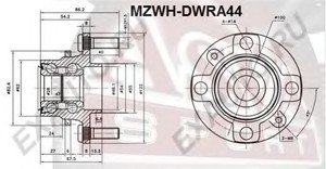 Фото Ступица колеса Asva MZWH-DWRA44