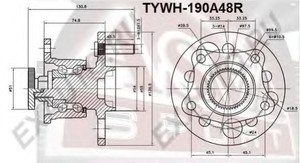 Фото Ступица колеса Asva TYWH-190A48R