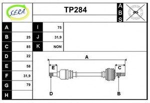 Фото Привідний вал SERA TP284