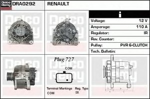 Фото Генератор ACDelco DRA0292