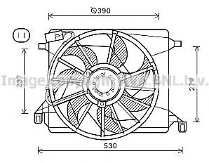 Фото Вентилятор, охолодження двигуна AVA COOLING SYSTEMS FD7560