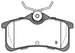 Фото Гальмівні колодки OPEN PARTS BPA105002