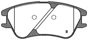 Фото Комплект гальмівних колодок, дискове гальмо OPEN PARTS BPA113902