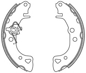 Фото Комплект гальмівних колодок OPEN PARTS BSA2060.00