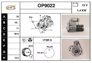 Фото Стартер SNRA OP9022