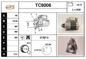 Фото Стартер SNRA TC9006