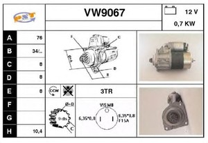 Фото Стартер SNRA VW9067