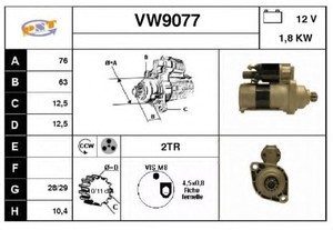 Фото Стартер SNRA VW9077