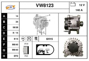 Фото Генератор SNRA VW8123