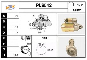 Фото Стартер SNRA PL9542