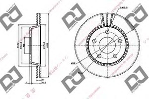 Фото Гальмівний диск DJ PARTS BD1591