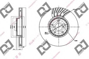 Фото Гальмівний диск DJ PARTS BD1436