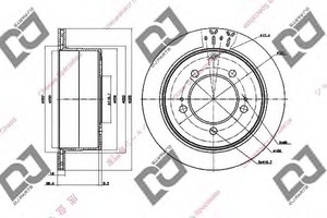 Фото Гальмівний диск DJ PARTS BD1459