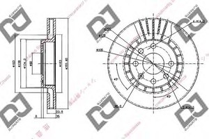 Фото Гальмівний диск DJ PARTS BD1396