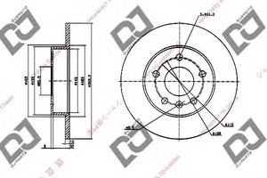 Фото Гальмівний диск DJ PARTS BD1399