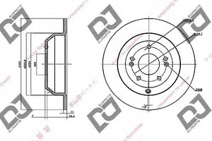 Фото Гальмівний диск DJ PARTS BD2196