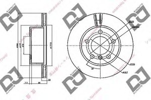 Фото Гальмівний диск DJ PARTS BD1631