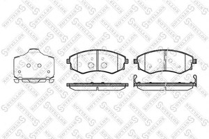 Фото Комплект гальмівних колодок, дискове гальмо STELLOX 329003BSX