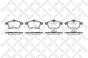 Фото Комплект гальмівних колодок, дискове гальмо STELLOX 401 032-SX