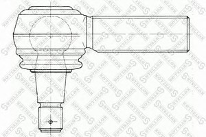 Фото Наконечник поперечной рулевой тяги; Угловой шарнир, продольная рулевая тяга STELLOX 8434013SX