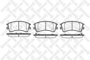 Фото Колодки гальмівні дискові передні, комплект STELLOX 981002BSX
