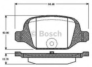 Фото Гальмівні колодки Bosch 0 986 TB2 796