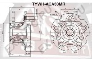 Фото Ступица колеса Asva TYWH-ACA30MR