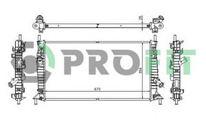 Фото Радіатор охолоджування Profit 2563A1