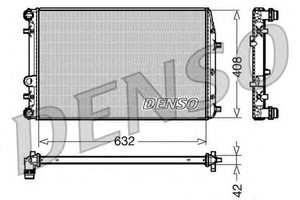 Фото Радіатор, охолодження двигуна Denso/Ketner DRM26011