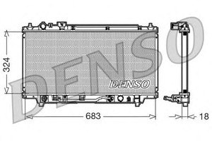 Фото Радіатор, охолодження двигуна Denso/Ketner DRM44001